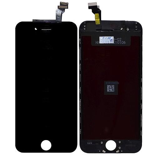 Дисплей совместим с iPhone 6 + тачскрин + рамка черный BOE