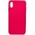 Чехол - накладка совместим с iPhone Xs Max "Soft Touch" ярко-розовый /без лого/