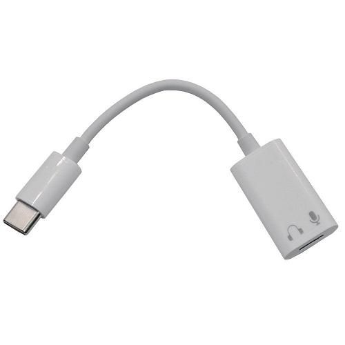 Переходник для наушников Apple 8 pin/ lightning - TYPE-C High quality белый