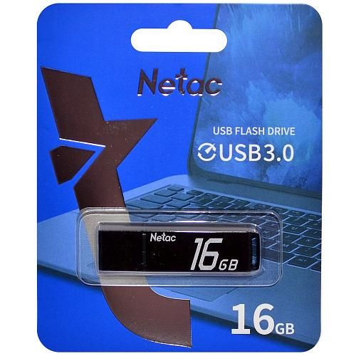 16GB USB 3.0 Flash Drive NETAC U351 черный (NT03U351N-016G-30BK)