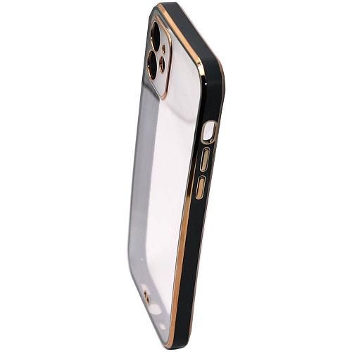 Чехол - накладка совместим с iPhone 12 (6.1") "Swank" силикон черный