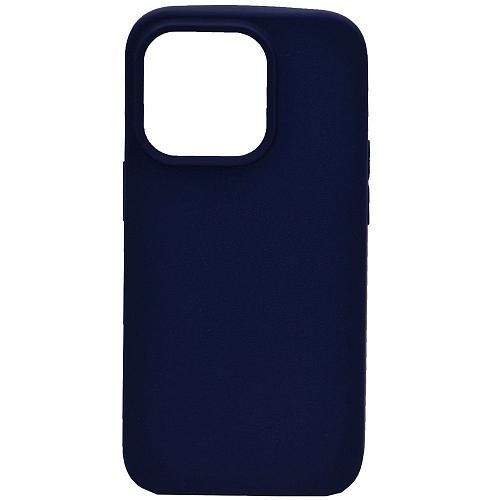 Чехол - накладка совместим с iPhone 14 Pro Max YOLKKI Alma силикон матовый синий (1мм)