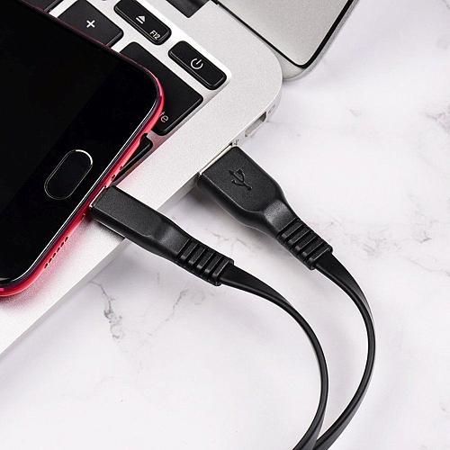Кабель USB - micro USB BOROFONE BX23 черный (1м)