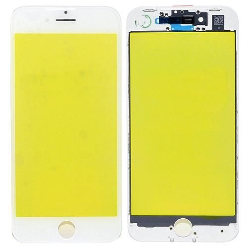 Стекло совместим с iPhone 8 + рамка белый (олеофобное покрытие) orig Factory
