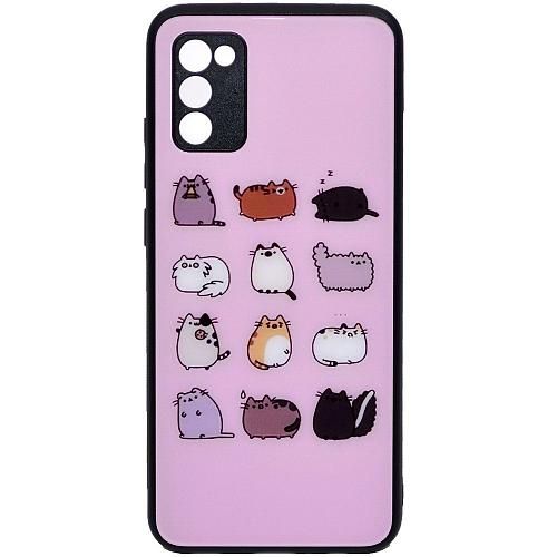Чехол - накладка совместим с Samsung SM-A025F/Galaxy A02s "Glass" Cute Вид 15