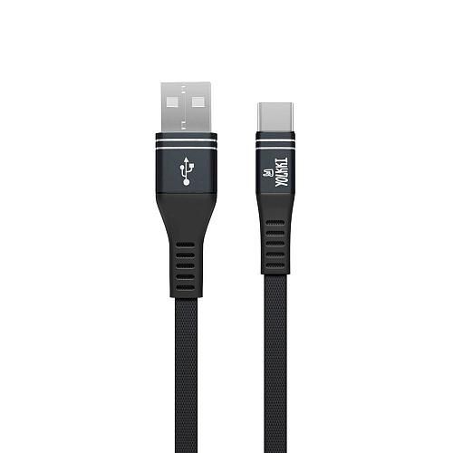 Кабель USB - TYPE-C YOLKKI Pro 06 черный (1м) /max 2,1A/