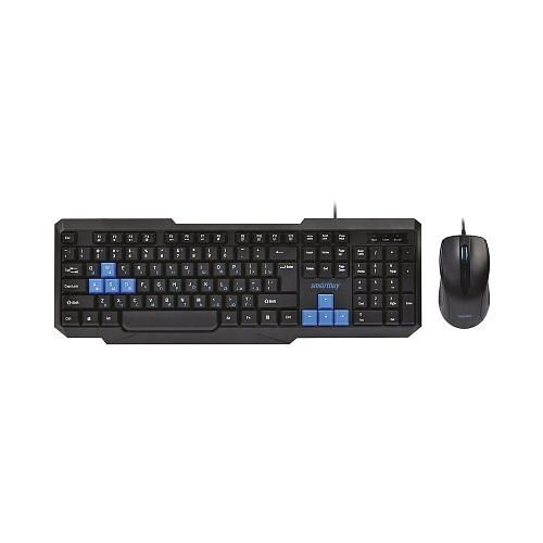 Набор проводной SMARTBUY One (клавиатура + мышь) черно-синий