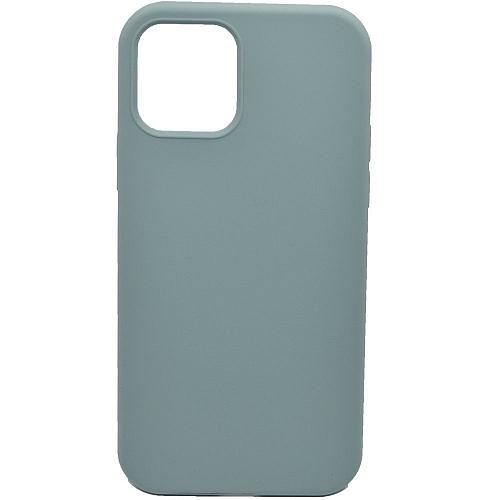 Чехол - накладка совместим с iPhone 12 (6.1") "Soft Touch" пыльно-мятный /без лого/