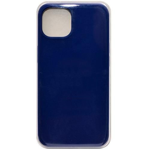 Чехол - накладка совместим с iPhone 13 mini (5.4") "Soft Touch" темно-синий 20 /с логотипом/повреждена упаковка/