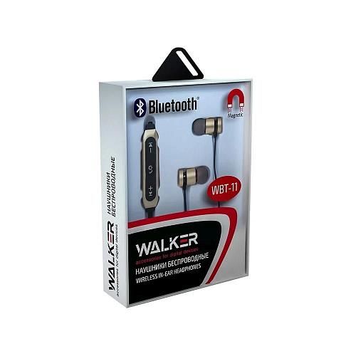 Наушники внутриканальные Bluetooth WALKER WBT-11 золото