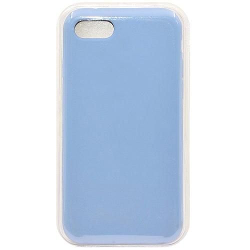 Чехол - накладка совместим с iPhone 7/8/SE "Soft Touch" пыльно-голубой 44 /с логотипом/