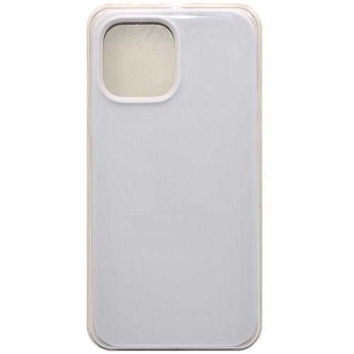 Чехол - накладка совместим с iPhone 13 Pro Max (6.7") "Soft Touch" белый 10 /с логотипом/