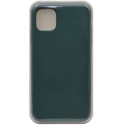 Чехол - накладка совместим с iPhone 11 (6.1") "Soft Touch" сине-зеленый 60 /с логотипом/