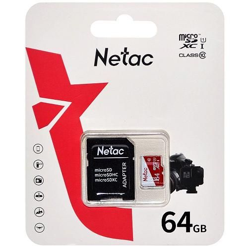 64GB NETAC P500 Eco MicroSD UHS-I U1 class 10