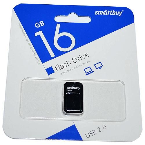 16GB USB 2.0 Flash Drive SmartBuy Art черный (SB16GBAK)