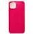 Чехол - накладка совместим с iPhone 13 (6.1) Soft Touch ярко-розовый с логотипом