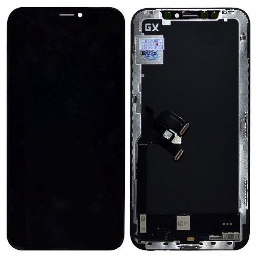 Дисплей совместим с iPhone X + тачскрин + рамка черный OLED NEW GX HARD