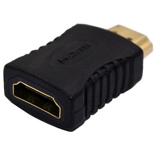 Переходник HDMI M - HDMI F черный 