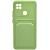 Чехол - накладка совместим с Xiaomi Redmi 9C "Cardholder" силикон зеленый