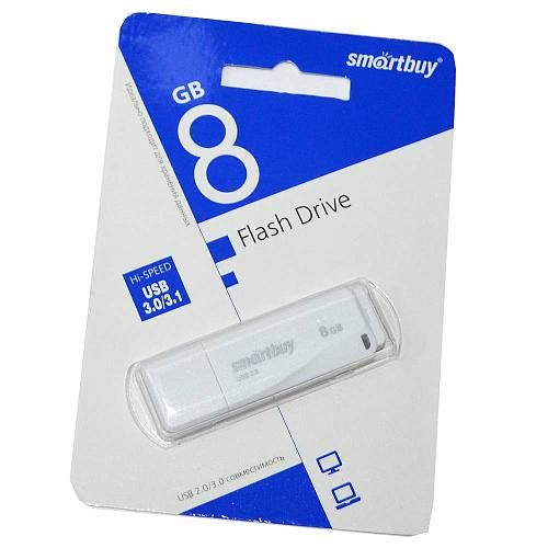 8GB USB 3.0 Flash Drive SmartBuy LM05 белый (SB8GBLM-W3)