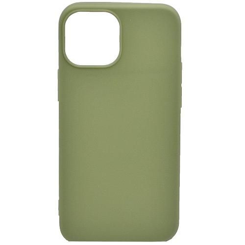 Чехол - накладка совместим с iPhone 13 mini (5.4") YOLKKI Alma силикон матовый зеленый (1мм)