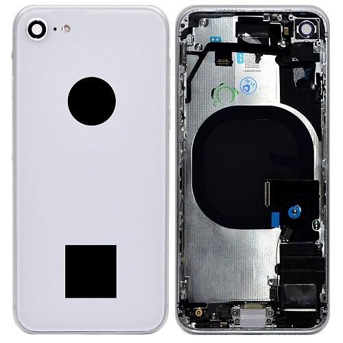 Задняя крышка совместим с iPhone 8 серебро orig Factory (полный комплект , см. описание)