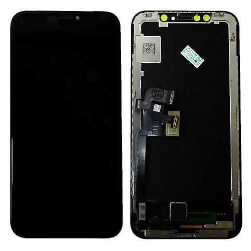 Дисплей совместим с iPhone X + тачскрин + рамка черный OLED GX SOFT
