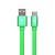 Кабель USB - TYPE-C YOLKKI Trend 01 зеленый (1м) /max 2A/