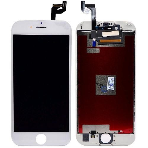 Дисплей совместим с iPhone 6S + тачскрин + рамка белый incell