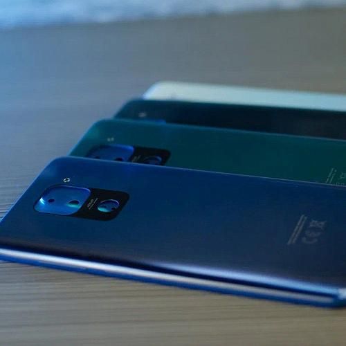 Задняя крышка совместим с Xiaomi Redmi Note 9 синий orig Factory