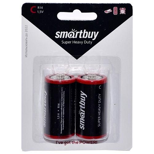 Батарейка C R14 солевая SmartBuy (блистер/2шт)