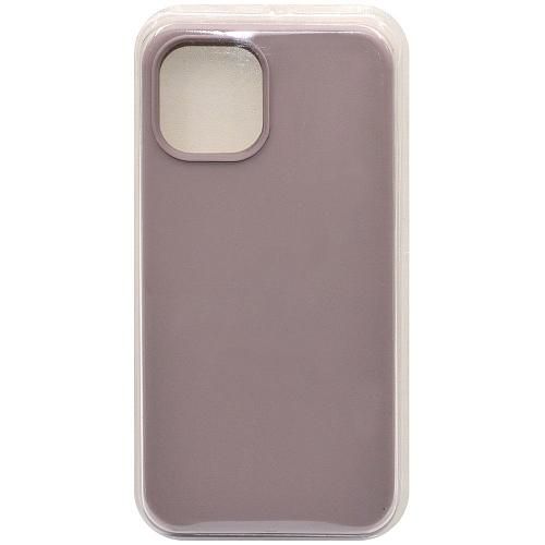 Чехол - накладка совместим с iPhone 12/12 Pro (6.1") "Soft Touch" серый 7 /с логотипом/