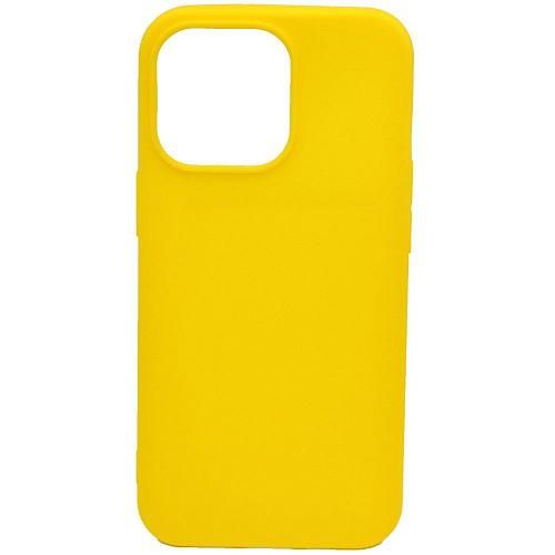 Чехол - накладка совместим с iPhone 13 Pro (6.1") YOLKKI Alma силикон матовый желтый (1мм)