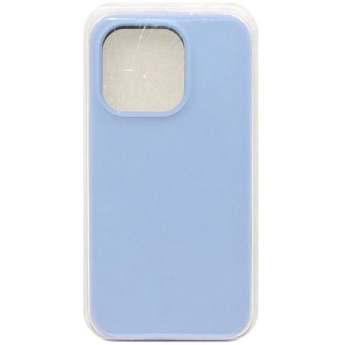 Чехол - накладка совместим с iPhone 14 Pro "Soft Touch" пыльно-голубой 44 /с логотипом/