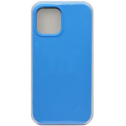 Чехол - накладка совместим с iPhone 12/12 Pro (6.1") "Soft Touch" голубой 16 /с логотипом/