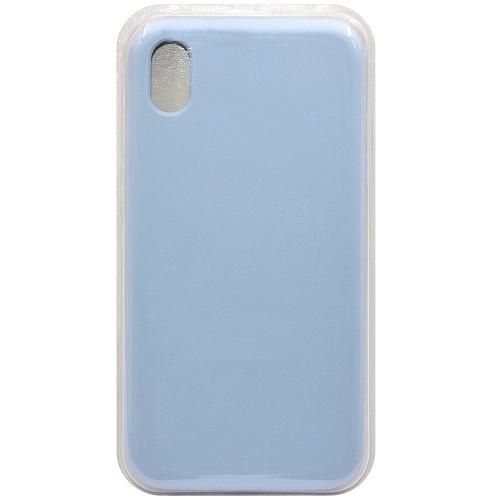 Чехол - накладка совместим с iPhone Xr "Soft Touch" пыльно-голубой 44 /с логотипом/