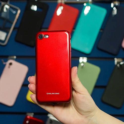 Чехол - накладка совместим с Honor 9S/Huawei Y5p MOLAN CANO Jelly Shine силикон серебро