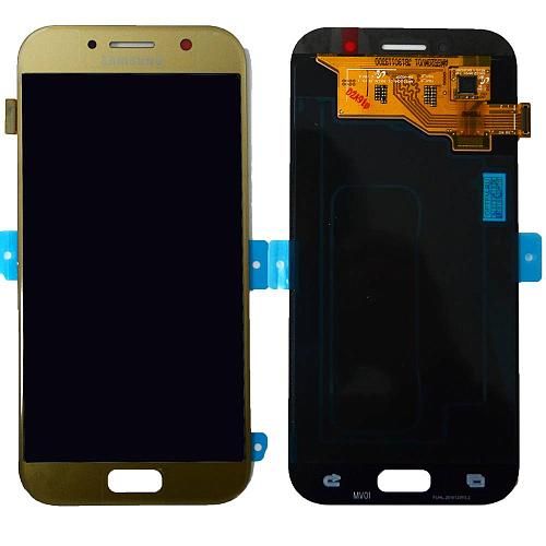 Дисплей совместим с Samsung SM-A520F/Galaxy A5 (2017) + тачскрин золото Oриг 100%