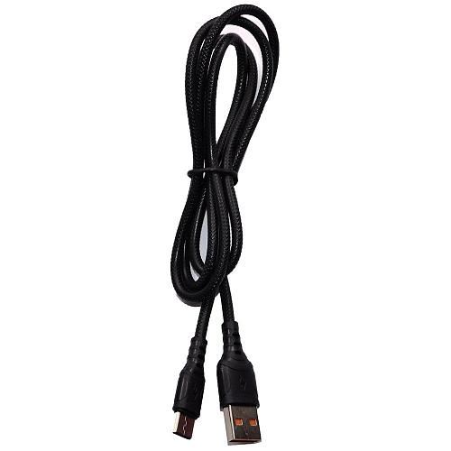 Кабель USB - TYPE-C DENMEN D08T QC 3.6A черный (1м)