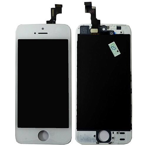Дисплей совместим с iPhone 5S/SE + тачскрин + рамка белый orig Used