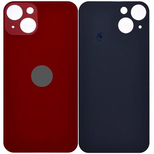 Стекло задней крышки совместим с iPhone 13 orig Factory красный /увеличенный вырез камеры/