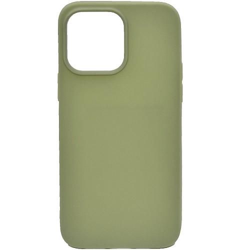 Чехол - накладка совместим с iPhone 14 Pro YOLKKI Alma силикон матовый зеленый (1мм)
