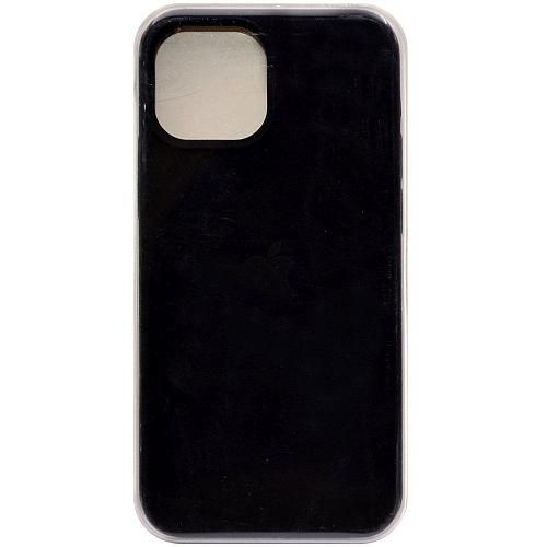 Чехол - накладка совместим с iPhone 13 mini (5.4") "Soft Touch" черный 18 /с логотипом/