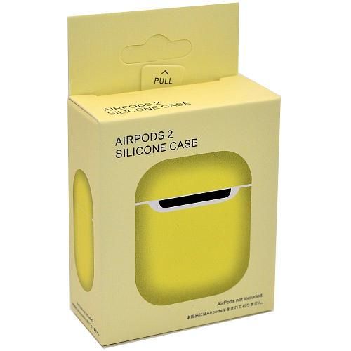 Чехол для AirP 1/2 силикон LUX лимонный