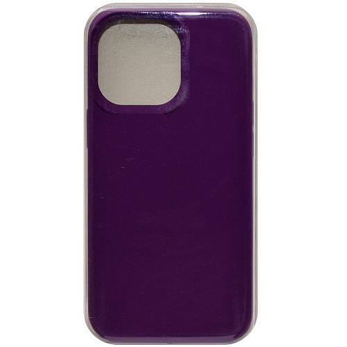 Чехол - накладка совместим с iPhone 15 Pro "Soft Touch" темно-фиолетовый 30 /с логотипом/