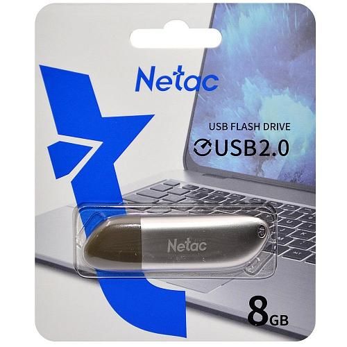 8GB USB 2.0 Flash Drive NETAC U352 серебро (NT03U352N-008G-20PN)
