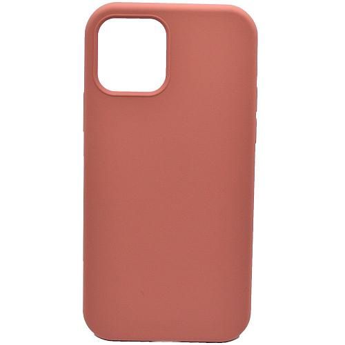 Чехол - накладка совместим с iPhone 12 (6.1") "Soft Touch" персиковый /без лого/