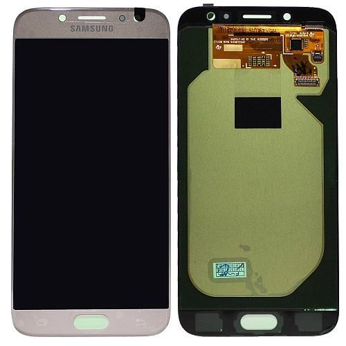 Дисплей совместим с Samsung SM-J730F/Galaxy J7 (2017) + тачскрин золото Oриг 100%