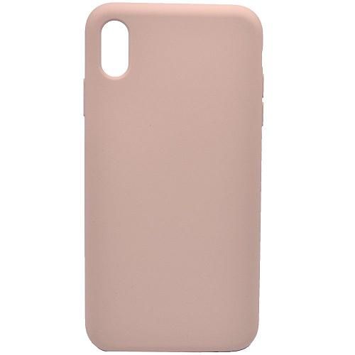 Чехол - накладка совместим с iPhone Xs Max "Soft Touch" светло-розовый /без лого/