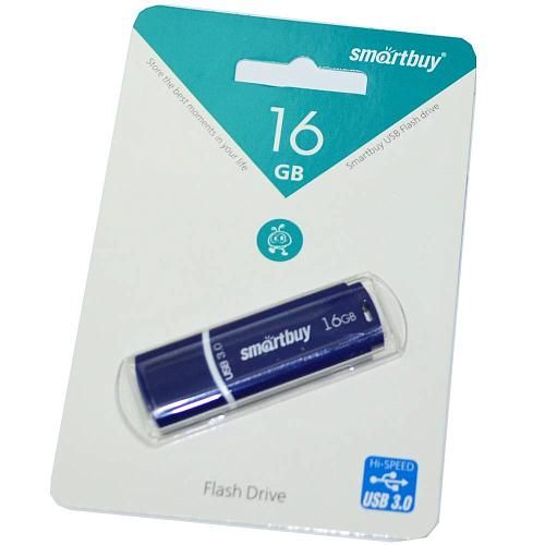 16GB USB 3.0 Flash Drive SmartBuy Crown синий (SB16GBCRW-Bl)